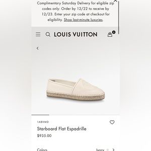 Louis Vuitton Starboard Flat Espadrille